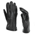 Guantes del ejército belga genuino de cuero marrón negro marrón militar con el dedo completo de los dedos excedentes