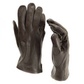 Guantes del ejército belga genuino de cuero marrón negro marrón militar con el dedo completo de los dedos excedentes