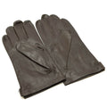 Guantes del ejército belga genuino de cuero marrón negro marrón militar con el dedo completo de los dedos excedentes