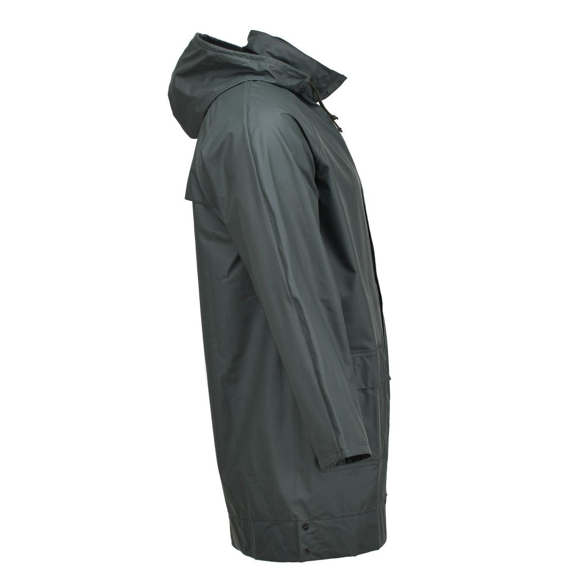 Genuina chaqueta de lluvia belga impermeable clima húmedo oliva ligera nueva
