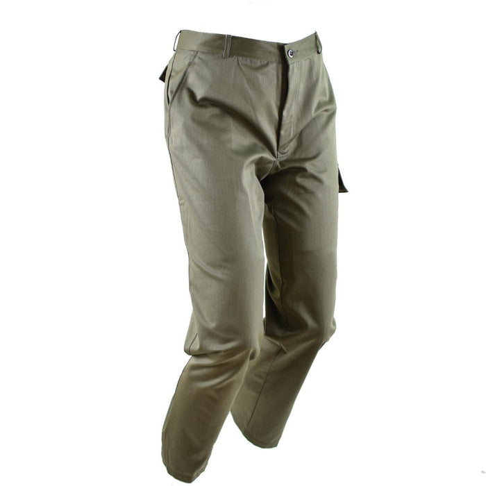 Pantalones de servicio genuinos del ejército belga O.D Pantalones militares con forro verde oliva NUEVO - GoMilitar