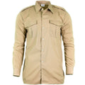 Genuina camisa del ejército belga Fatiga Surfplus Chino Caki Miltea Muny Long New