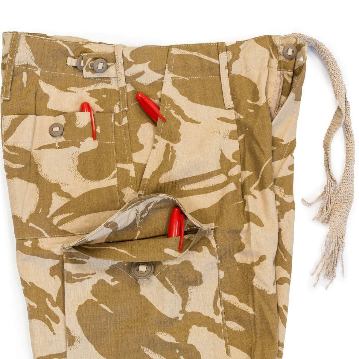 Genuinos pantalones de combate del ejército británico pantalones militares desérticos 95 liviano nuevo