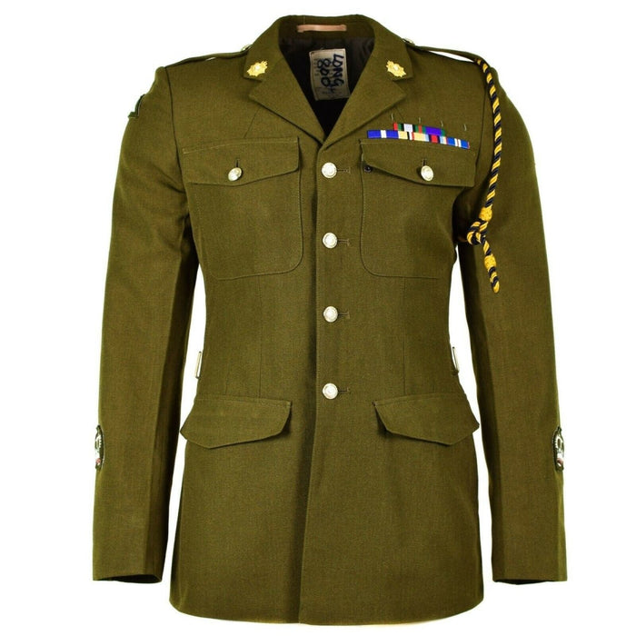 Genuino uniforme del ejército británico Olive Khaki Chaqueta formal OD edición militar - GoMilitar