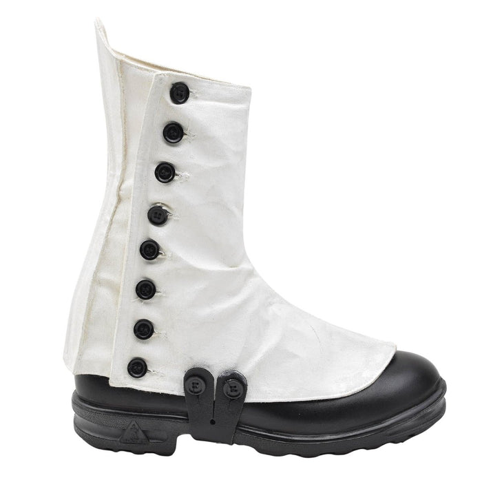 Genuinas botas de caza de senderismo de las tierras altas del ejército británico con polainas blancas vintage - GoMilitar