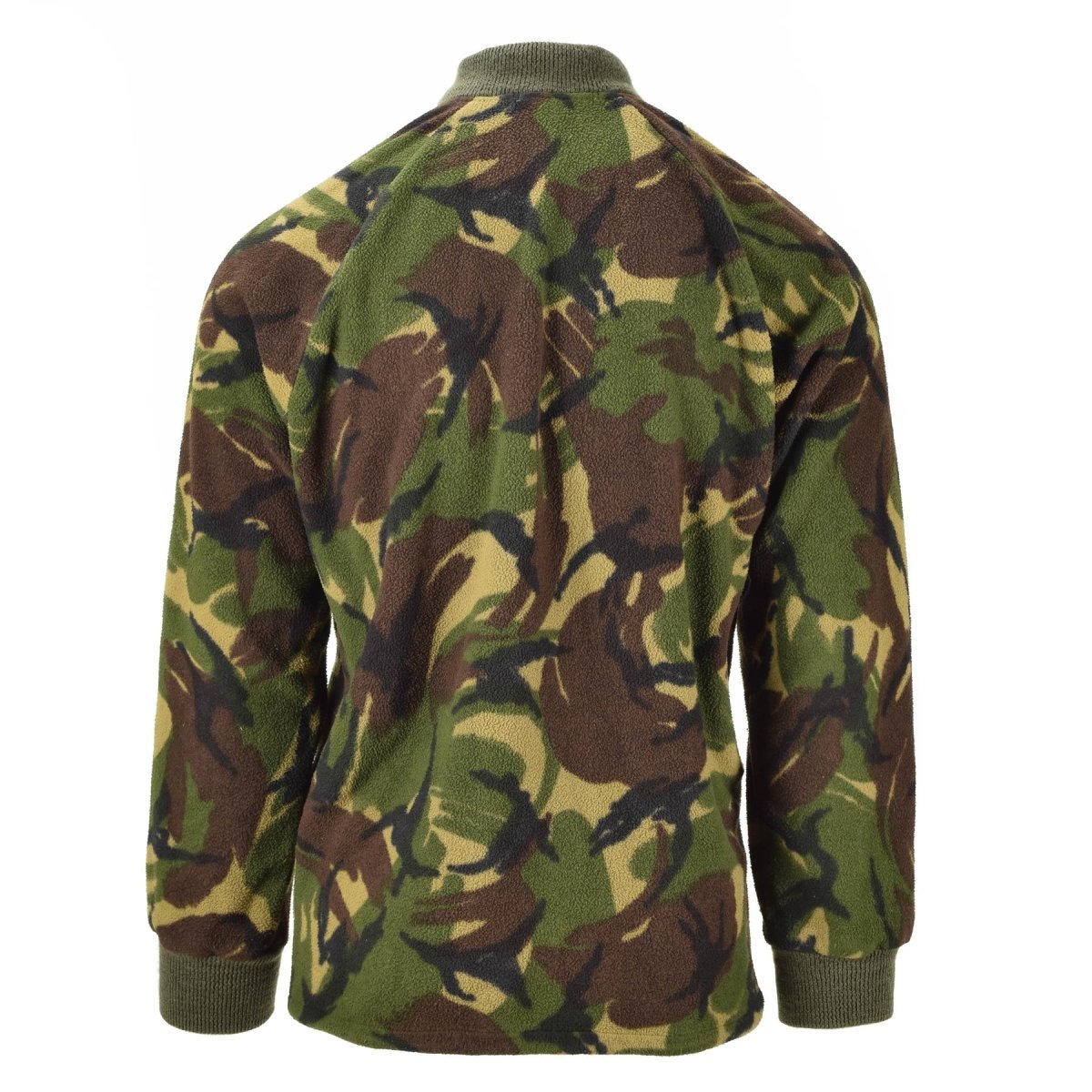 Genú de la chaqueta térmica del ejército de cárdigan británico DPM CAMO JUMPER Men Zip-Up
