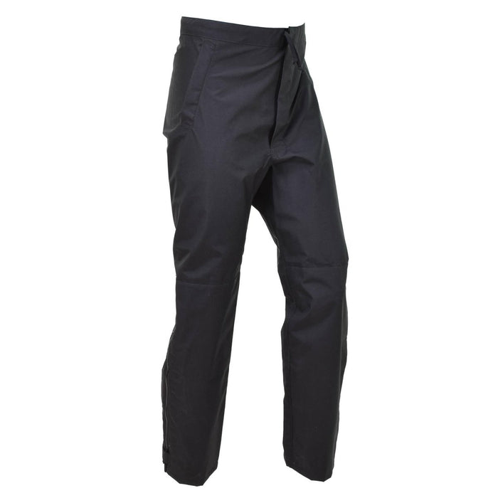 Pantalones de lluvia impermeables para exteriores auténticos de la policía metropolitana británica en color negro, duraderos y ajustables con bolsillos.