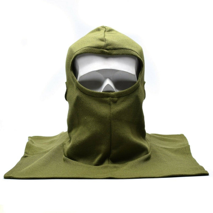 Pasamontañas militar británico auténtico, mascarilla táctica, color verde oliva - GoMilitar