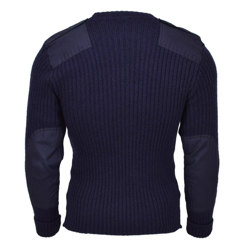 Genuine British Military blue pullover bodywarmer wool jumper commando sweater - GoMilitar