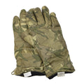 Guantes de cuero tácticos de combate militares británicos genuinos camuflaje MTP aislado