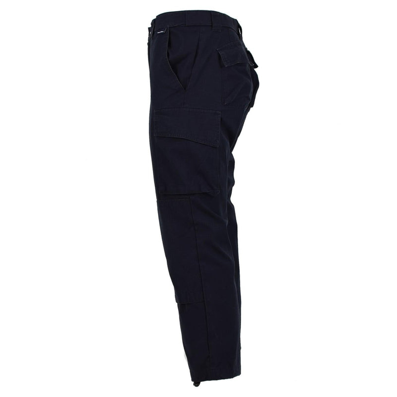 Genuine British police ripstop pants blue trousers surplus - GoMilitar