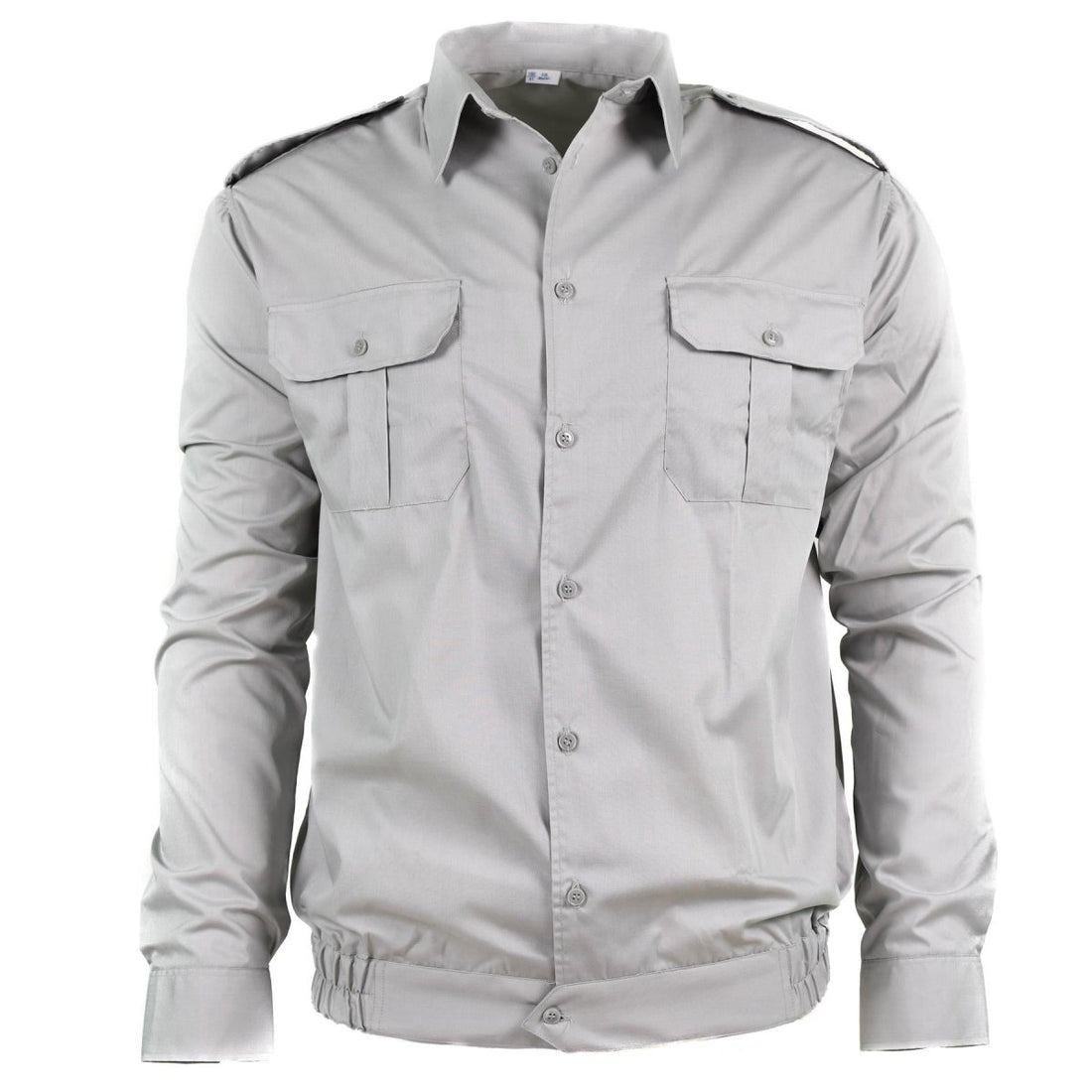 Camisa de algodón de algodón de ejército búlgaro genuino manga larga militar sin emitir