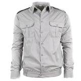 Camisa de algodón de algodón de ejército búlgaro genuino manga larga militar sin emitir