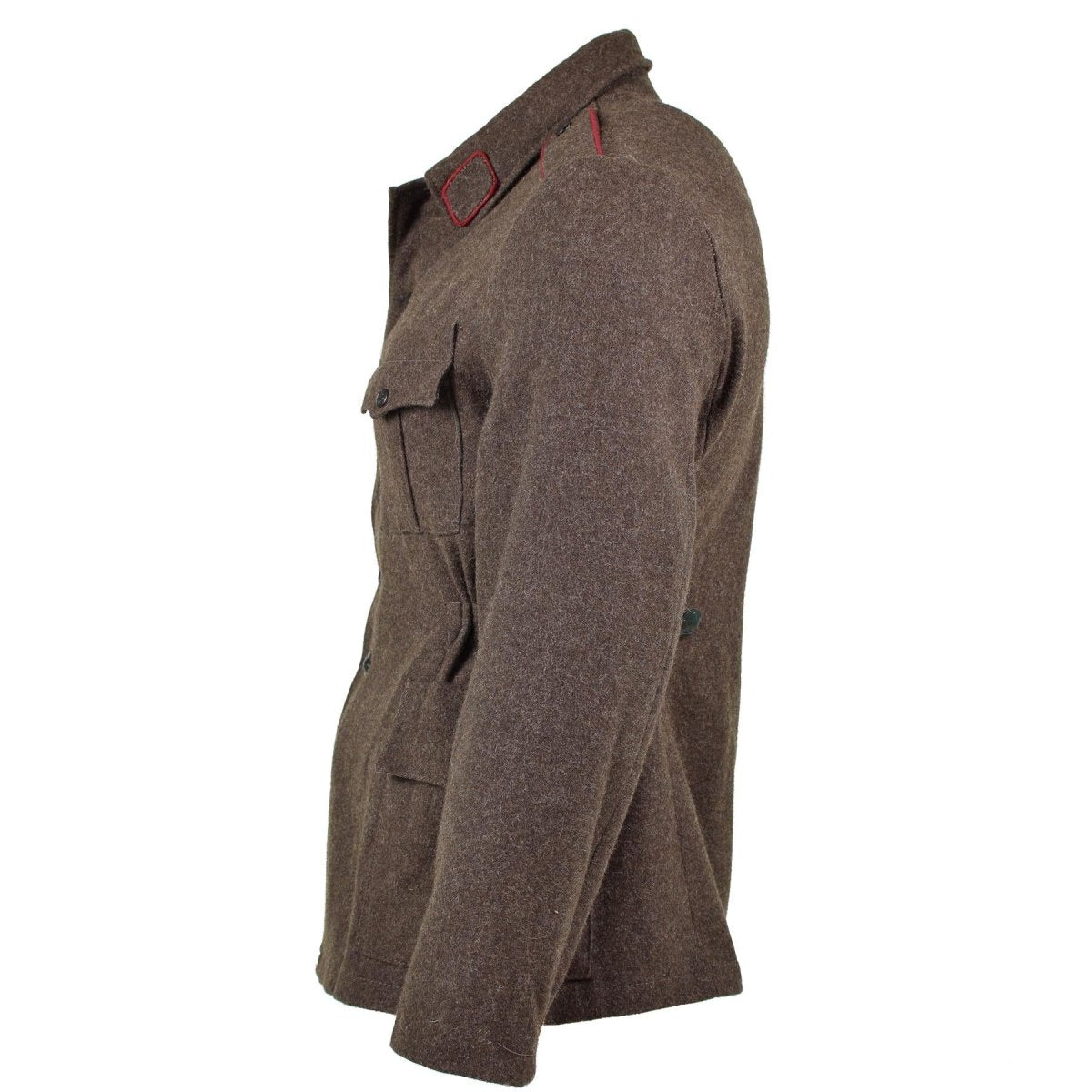 Genuina chaqueta del ejército búlgaro lana de lana militar uniforme uniforme gris gris