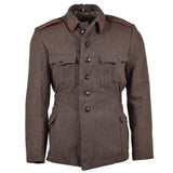Genuina chaqueta del ejército búlgaro lana de lana militar uniforme uniforme gris gris