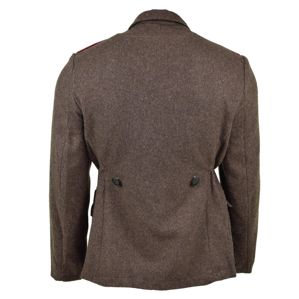 Genuina chaqueta del ejército búlgaro lana de lana militar uniforme uniforme gris gris