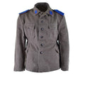 Genuina chaqueta del ejército búlgaro lana de lana militar uniforme uniforme gris gris