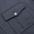 Botones de plata azuleal genuino botones plateados chaqueta de blusa militar casual nuevo