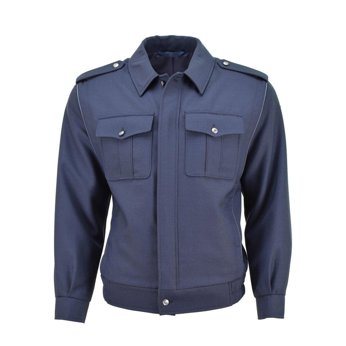 Chaqueta militar casual con botones plateados y blusón azul del ejército checo genuino NUEVO - GoMilitar