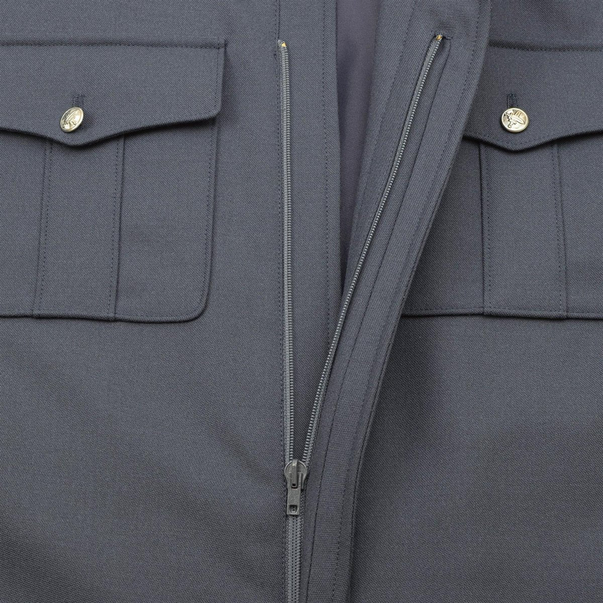 Botones de plata azuleal genuino botones plateados chaqueta de blusa militar casual nuevo