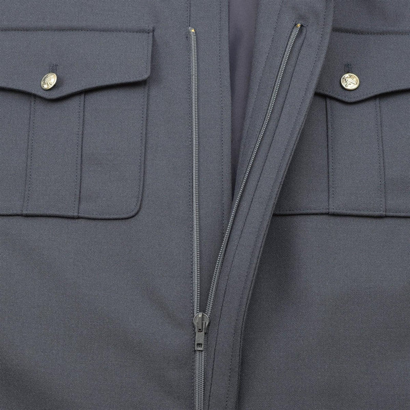 Botones de plata azuleal genuino botones plateados chaqueta de blusa militar casual nuevo