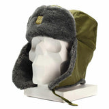 Genuino Capitán Checa CAP MILITAR HABLO DE INVIERNO USHANKA GABE GRIS GRIS CON INCUMSIÓN NUEVA
