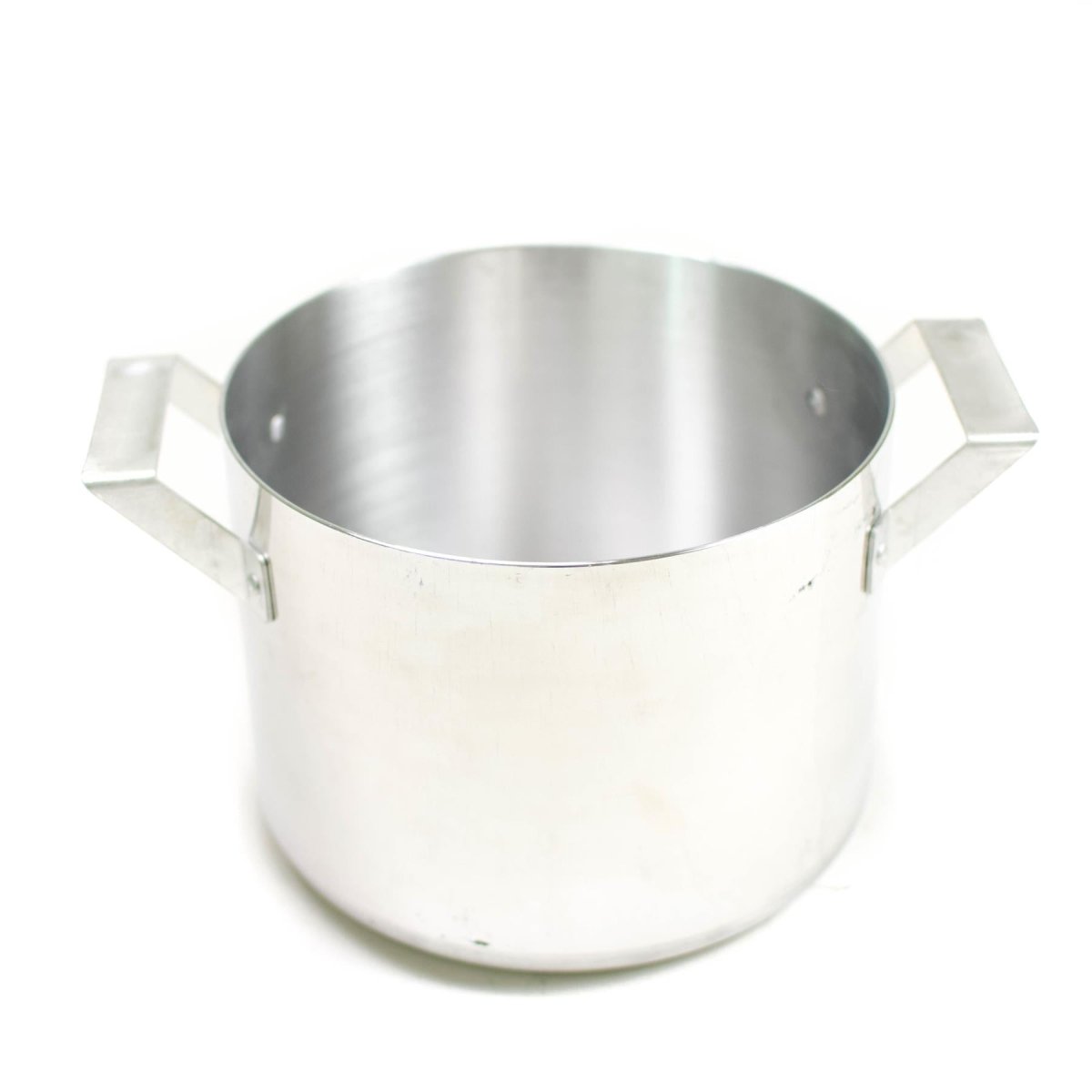 Pot de ejército checo genuino con tapa de aluminio Cocina de aluminio 0.5 galones de cocina militar