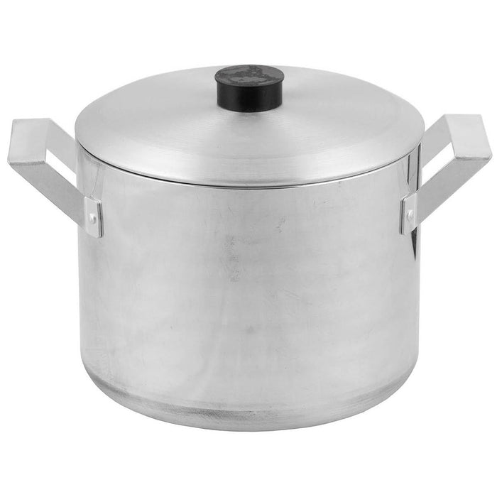 Olla auténtica del ejército checo con tapa 2 l de aluminio para cocinar 0,5 gal utensilios de cocina militares - GoMilitar