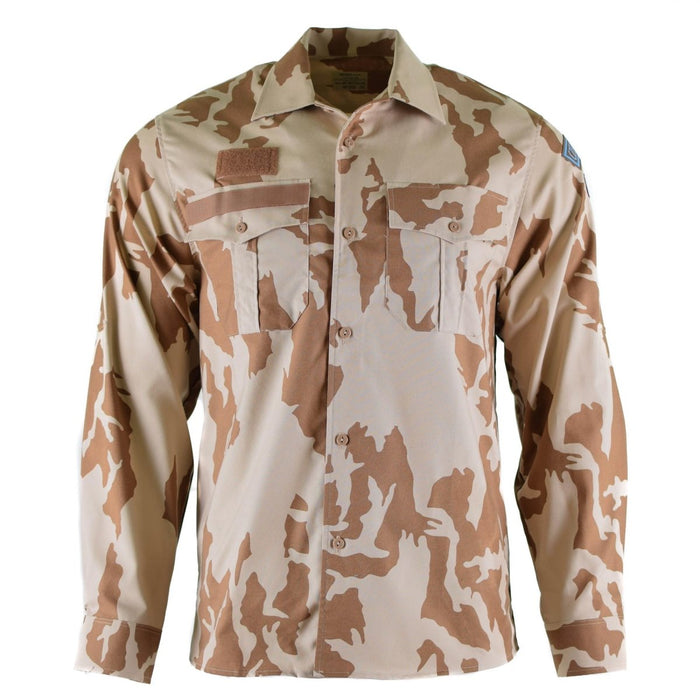 Camisa genuina del ejército checo Camuflaje del desierto 95 uniforme de campo excedente militar NUEVO - GoMilitar