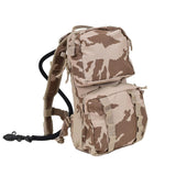 Sistema de mochila de hidratación militar checa genuina CZ95 Camuflaje del desierto 3 litros