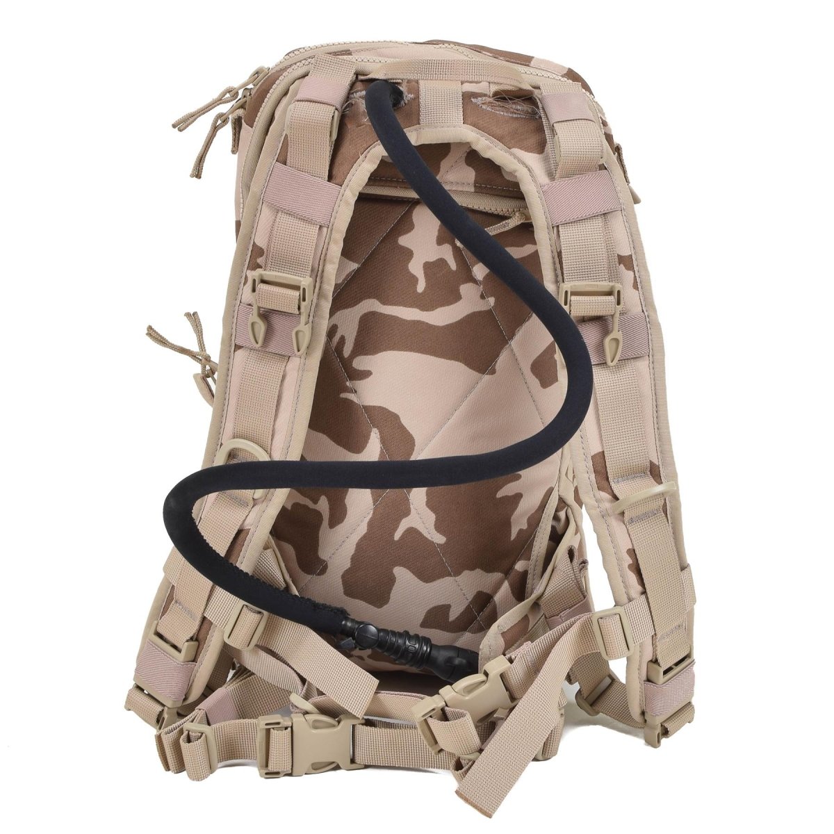 Sistema de mochila de hidratación militar checa genuina CZ95 Camuflaje del desierto 3 litros