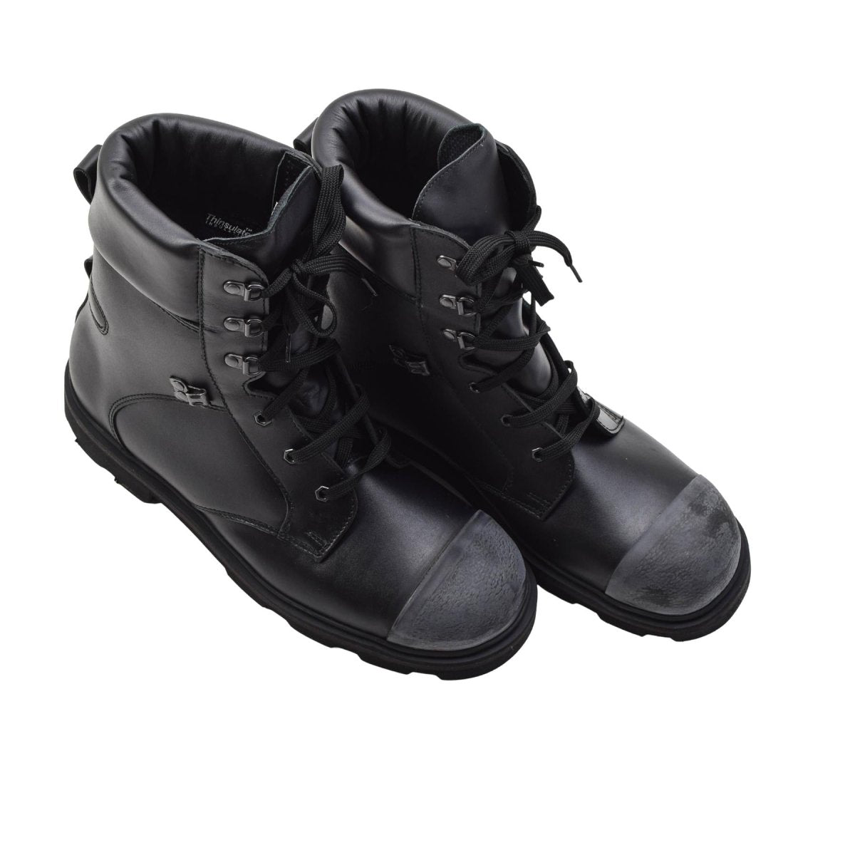 Botas de invierno militares checas genuinas Forro ILS Thinsulate Puntera reforzada Negro