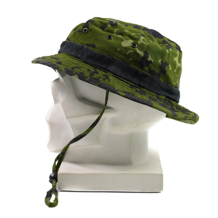 Genuino sombrero Boonie del ejército danés Militar M84 Flecktarn Camo gorra de verano de la selva - GoMilitar