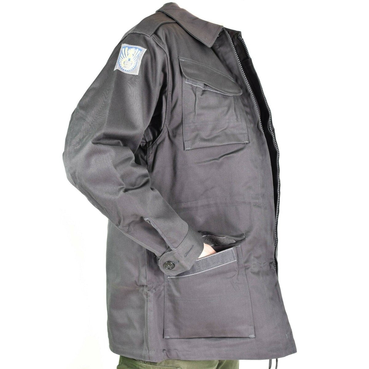 Jacket de combate del ejército danés Genuino M71 Dinamarca Gray Grey Field Excedente Nuevo