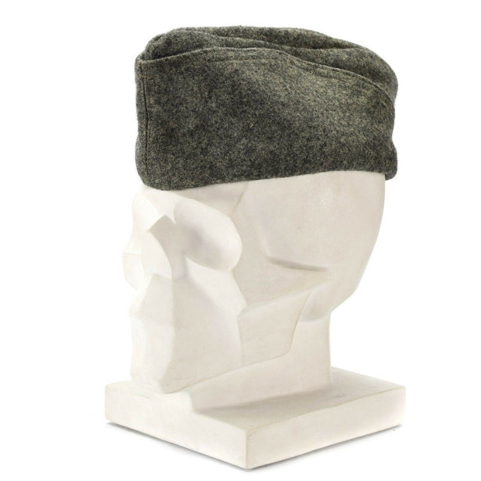 Gorra lateral de lana del ejército danés genuino sombrero de guarnición de combate de campo militar gris años 50 - GoMilitar