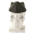 Genuino del ejército danés lana lateral Combat militar Combat Garrison Hat Gray 1950's