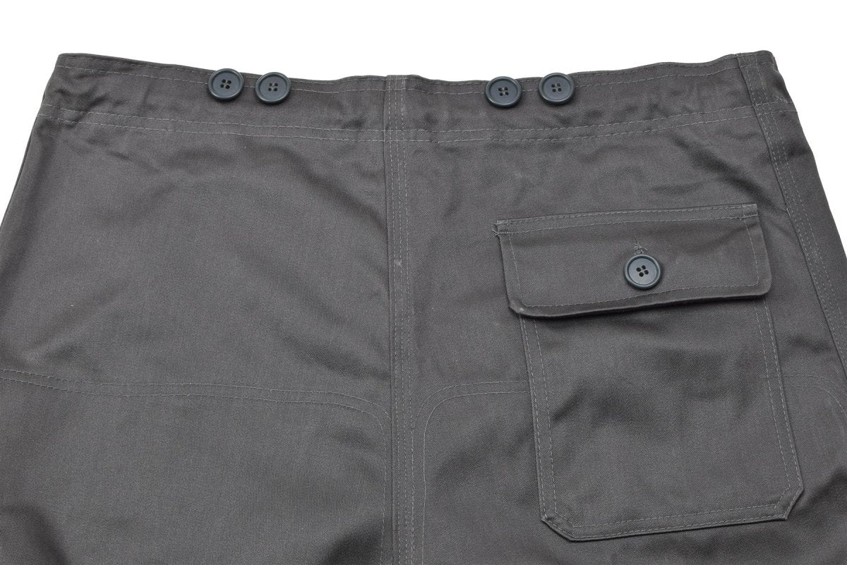 Pantalones de trabajo grises del ejército genuino Danés M71 Pantalones de cintura ajustable NUEVO NUEVO