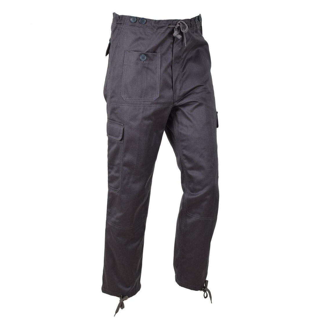 Pantalones de trabajo grises del ejército genuino Danés M71 Pantalones de cintura ajustable NUEVO NUEVO