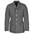 Jaqueta de uniforme de uniforme genuino ejército Grey Military Excalse UNIFORM Vestido de uniforme
