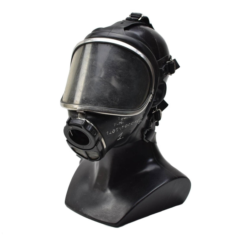 Genuine Drager Panorama Nova Face mask firefighter gas full respirator Black - GoMilitar