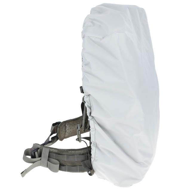 Funda mochila impermeable color blanco hasta 80 litros de capacidad.