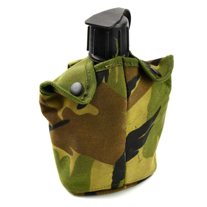 Genuine Dutch Army Canteen w pouch and stainless steel cup Lid cap Alice Clips - GoMilitar