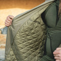 Gabla gabardina de Oficial Long Genuine Holand Holand Holch Army Coat Caki con forro nuevo