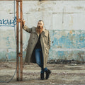 Gabla gabardina de Oficial Long Genuine Holand Holand Holch Army Coat Caki con forro nuevo