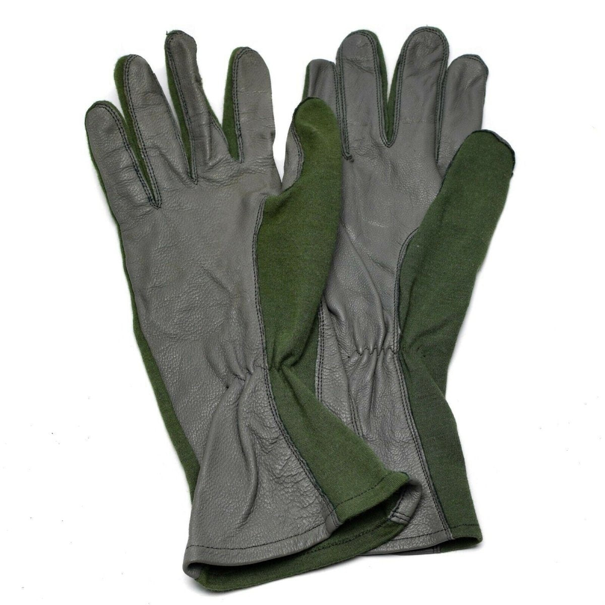Guantes de combate del ejército holandés genuino de cuero Fibra de aramida Airfibera Aérea Nomex Od