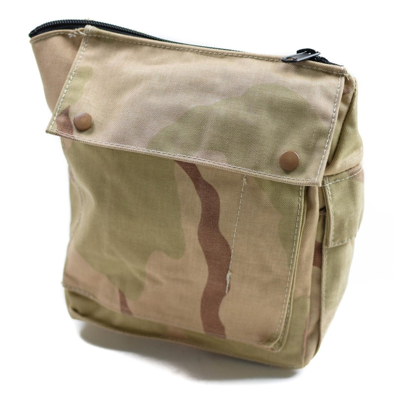 Genuina bolsa de mascar de gas del ejército holandés excedente militar Desert camo hombro bolsa nueva