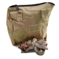 Genuina bolsa de mascar de gas del ejército holandés excedente militar Desert camo hombro bolsa nueva