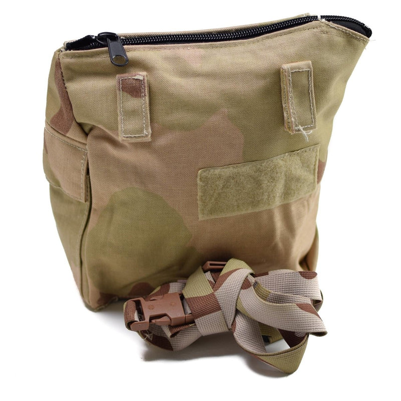 Genuina bolsa de mascar de gas del ejército holandés excedente militar Desert camo hombro bolsa nueva