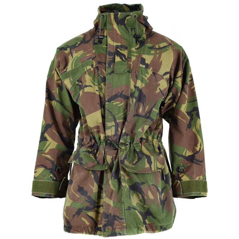 Genuine holandés Combate de la chaqueta del ejército DPM Goretex Camuflaje impermeable PARAPLUS Parka