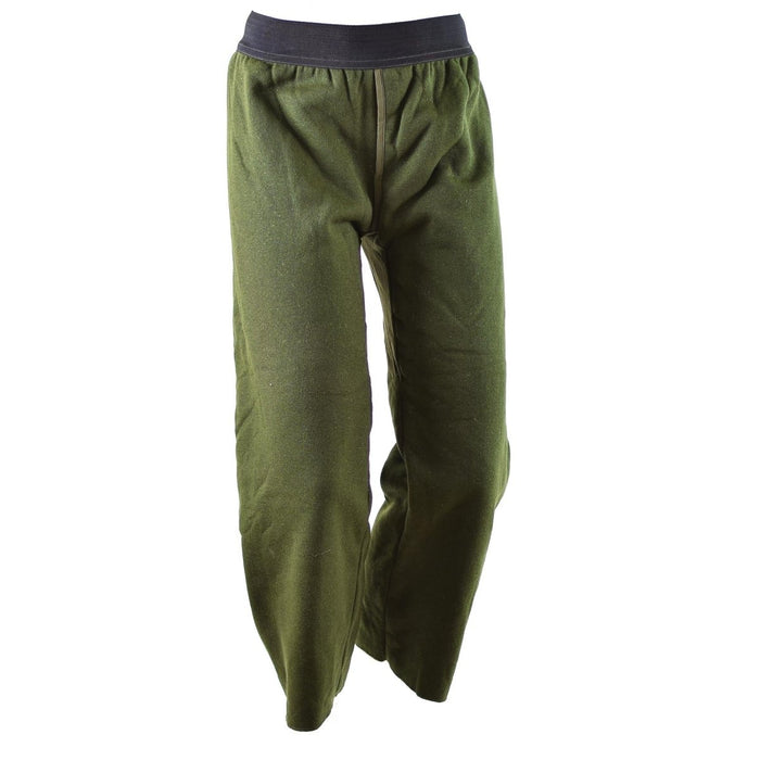 Forros de pantalones con aislamiento Vintage Dutch Army Olive OD con cintura y puños elásticos para mayor calidez y comodidad.